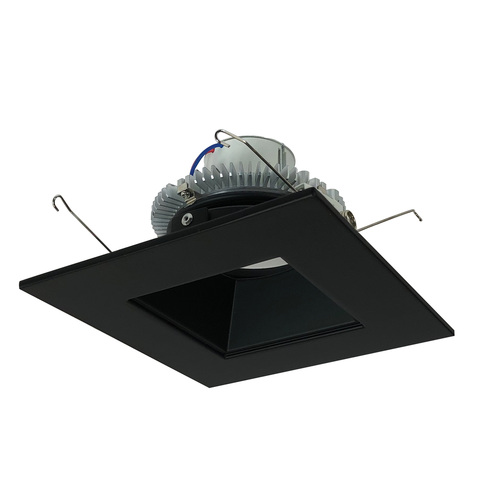 6" Cobalt Click LED Retrofit, Square Reflector, 1000lm / 12W, 4000K, Black Reflector / Black
