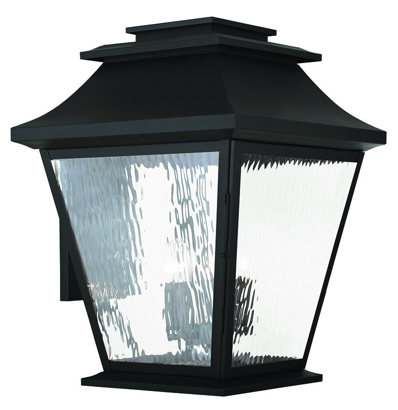 5 Light Black Outdoor Wall Lantern