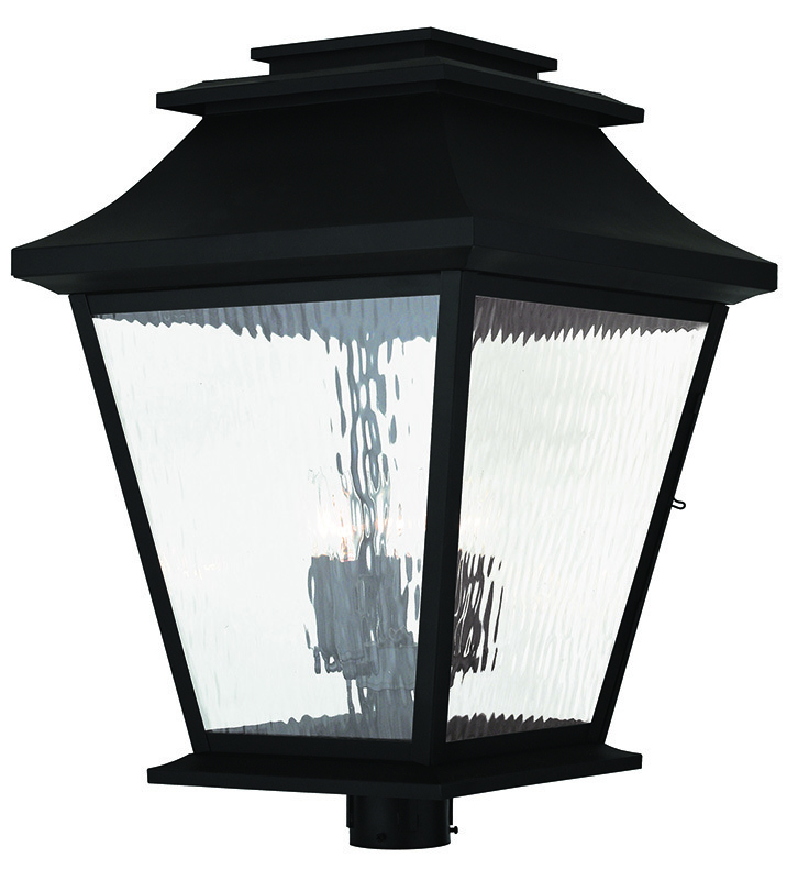 5 Light Black Outdoor Post Lantern