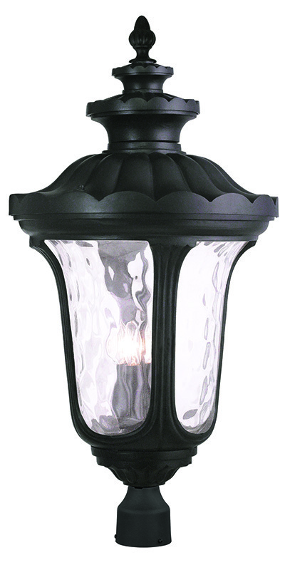 4 Light Black Outdoor Post Lantern