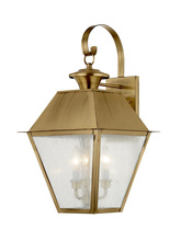 Livex Lighting 2168-01 - 3 Light AB Outdoor Wall Lantern