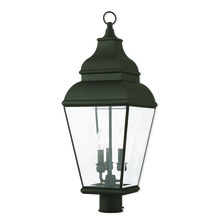 Livex Lighting 2594-04 - 3 Light Black Post-Top Lantern