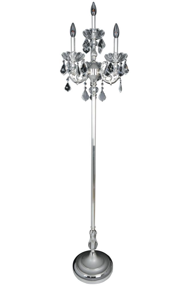 Praetorius 4 Light Floor Lamp W/Two-Tone Silver