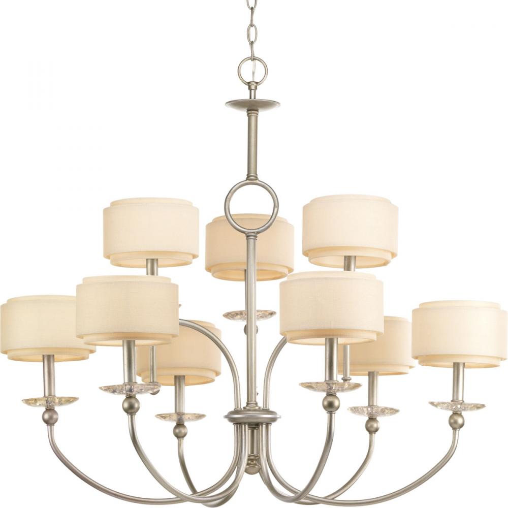 Ashbury Collection Nine-Light, Two-Tier Chandelier