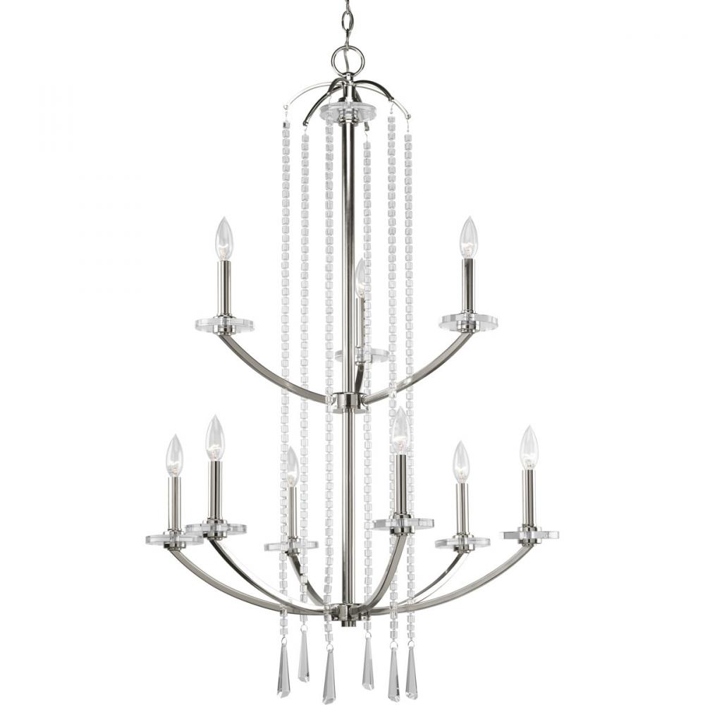 Nisse Collection Nine-Light, Two-Tier Chandelier