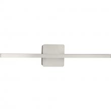 Progress P300449-009-CS - Phase 5 Collection 24 in. Brushed Nickel Slim Modern 3CCT Integrated LED Linear Vanity Light