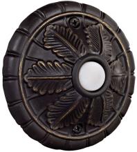 Craftmade BSMED-AZ - Surface Mount Medallion LED Lighted Push Button in Antique Bronze