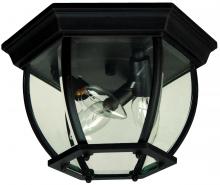 Craftmade Z433-TB - Bent Glass 3 Light Outdoor Flushmount in Textured Black