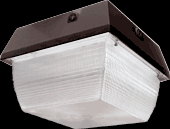 RAB Lighting VAN3F32QT/PC - Vandalproof, 2400 lumens, VAN3, 9 inch x 9 Inch, ceiling mount, 32W, CFL-QT, lamp, 120V photocell