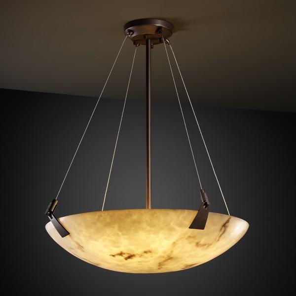 48" Pendant Bowl w/ Tapered Clips