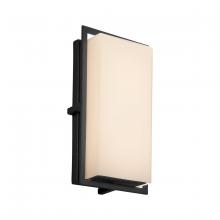 Justice Design Group FSN-7562W-OPAL-MBLK - Avalon Small ADA Outdoor/Indoor LED Wall Sconce