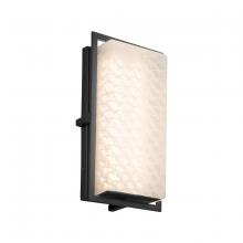Justice Design Group FSN-7562W-WEVE-MBLK - Avalon Small ADA Outdoor/Indoor LED Wall Sconce