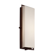 Justice Design Group FSN-7564W-OPAL-DBRZ - Avalon Large ADA Outdoor/Indoor LED Wall Sconce
