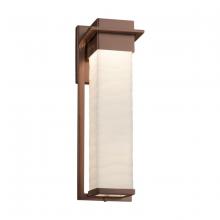 Justice Design Group PNA-7544W-WAVE-DBRZ - Pacific Large Outdoor LED Wall Sconce
