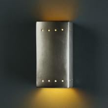 Justice Design Group CER-0925W-ANTS-LED1-1000 - Small LED Rectangle w/ Perfs - Open Top & Bottom (Outdoor)