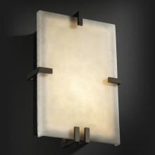 Justice Design Group CLD-5551-DBRZ - Clips Rectangle Wall Sconce (ADA)