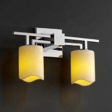 Justice Design Group CNDL-8702-14-CREM-CROM-LED2-1400 - Aero 2-Light LED Bath Bar