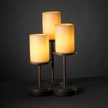 Justice Design Group CNDL-8797-10-AMBR-DBRZ-LED3-2100 - Dakota 3-Light LED Table Lamp