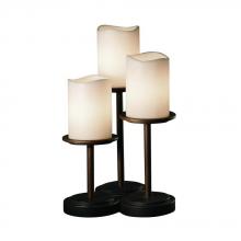 Justice Design Group CNDL-8797-14-CREM-DBRZ-LED3-2100 - Dakota 3-Light LED Table Lamp