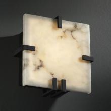 Justice Design Group FAL-5550-DBRZ - Clips Square Wall Sconce (ADA)