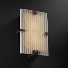Justice Design Group PNA-5551-WAVE-DBRZ - Clips Rectangle Wall Sconce (ADA)