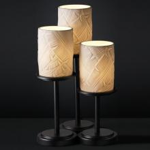 Justice Design Group POR-8797-10-BANL-MBLK-LED3-2100 - Dakota 3-Light LED Table Lamp