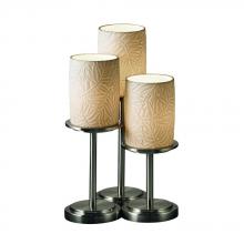 Justice Design Group POR-8797-10-BMBO-NCKL-LED3-2100 - Dakota 3-Light LED Table Lamp