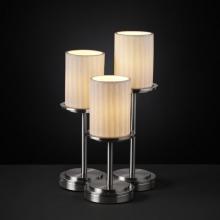 Justice Design Group POR-8797-10-WFAL-NCKL-LED3-2100 - Dakota 3-Light LED Table Lamp