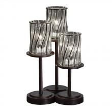 Justice Design Group WGL-8797-10-SWCB-DBRZ-LED3-2100 - Dakota 3-Light LED Table Lamp