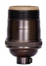 Satco Products Inc. 80/2423 - Short Keyless Socket; 1/8 IPS; 4 Piece Stamped Solid Brass; Dark Antique Brass Finish; 660W; 250V;