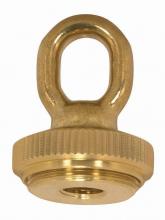 Satco Products Inc. 90/2298 - 1/4 IP Heavy Duty Cast Brass Screw Collar Loops with Ring 1/4 IP Fits 1-1/4" Canopy Hole Ring