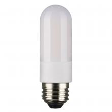 Satco Products Inc. S11224 - 8 Watt T10 LED; Frosted; Medium base; 3000K; High Lumen; 120 Volt; 90 CRI; Dimmable; Carded