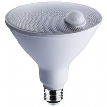 Satco Products Inc. S11444 - 14 Watt PAR38 LED; White; 5000K; 1100 Lumens; 120 Volt; PIR Sensor; Non-Dimmable