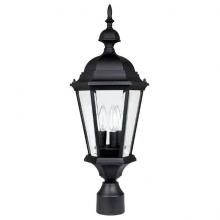 Capital 9725BK - 3 Light Outdoor Post Lantern