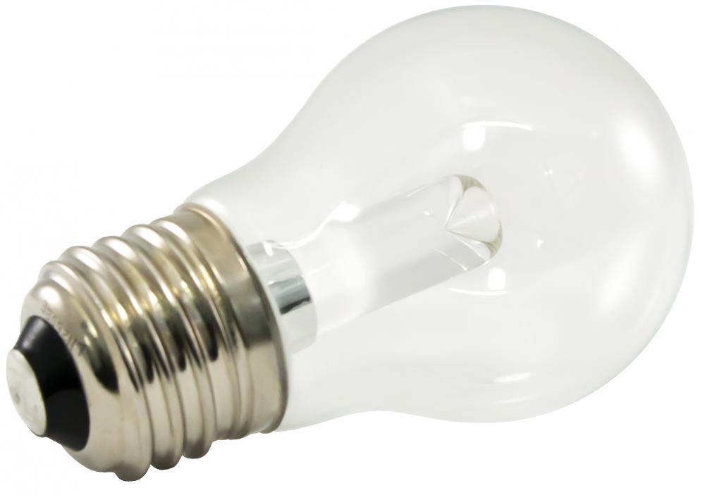 Premium Grade LED Lamp A15 Shape, Standard Medium Base, Pure White (5500K) with Clear Glass, wet Loc