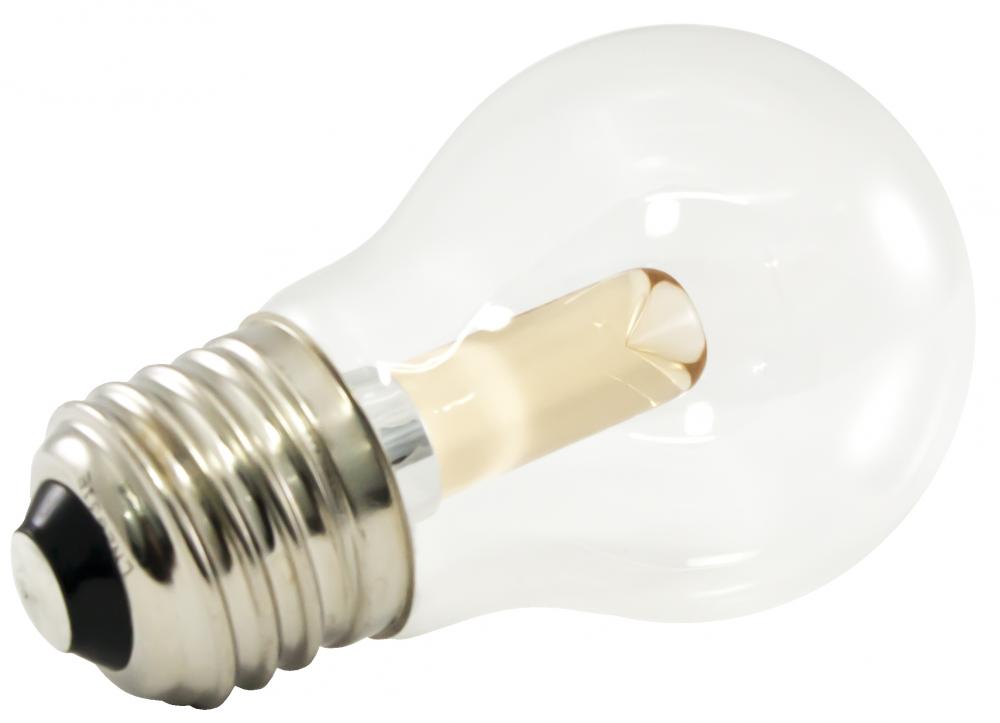 Premium Grade LED Lamp A15 Shape, Standard Medium Base, Ultra Warm White (2400K) with Clear Glass, w