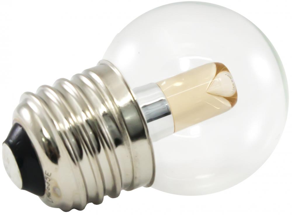 Premium Grade LED Lamp Intermediate Globe, Standard Medium base, Ultra Warm White (2400K) with Clear