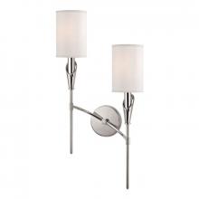 Hudson Valley 1312R-PN - 2 LIGHT RIGHT WALL SCONCE