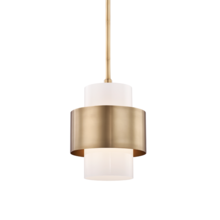 Hudson Valley 8611-AGB - 1 LIGHT SMALL PENDANT