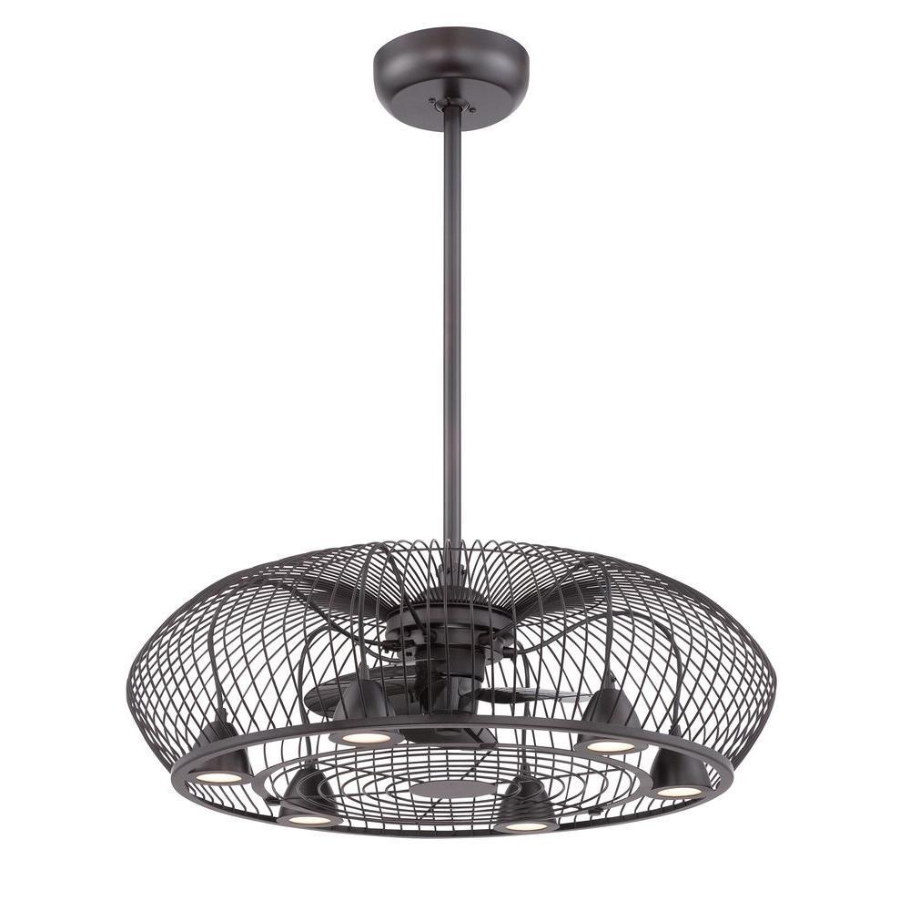 Earhart Collection 29 in. Indoor Oil-Rubbed Bronze Ceiling Fan