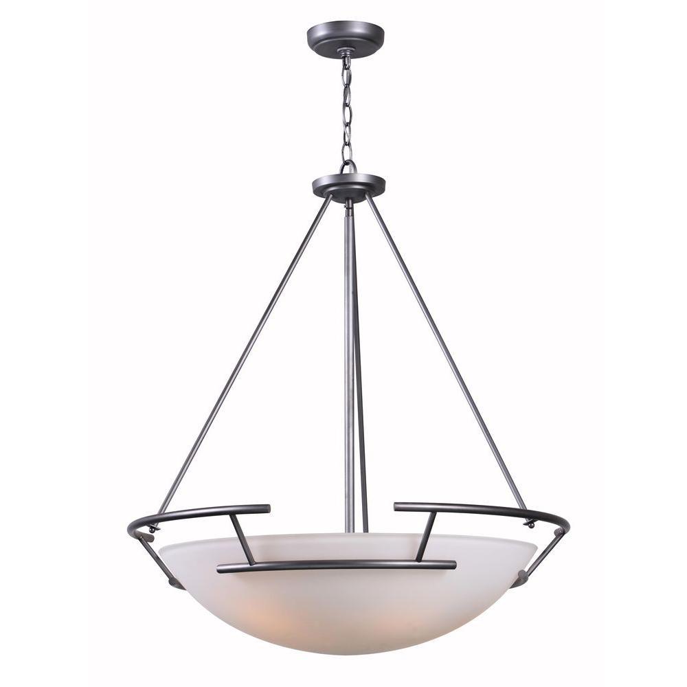 Ava Collection 5-Light Brushed Nickel Indoor Pendant