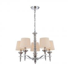 World Imports WI25766YOW - Jana Collection 5-Light Polished Nickel Chandelier