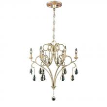 World Imports WI23077YOW - Caruso Collection 6-Light Silver Chandelier