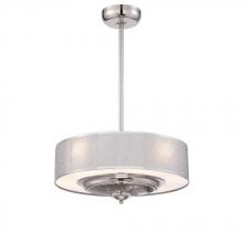 World Imports 27395WI - Cozette Collection 24 in. Satin Nickel Indoor Ceiling Fan