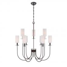 World Imports WI973797 - Monroe Collection 9-Light Bronze Chandelier