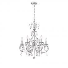 World Imports WI974508 - Kothari Collection 6-Light Chrome Chandelier