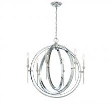 World Imports WI975928 - Rondure Collection 6-Light Polished Nickel Chandelier