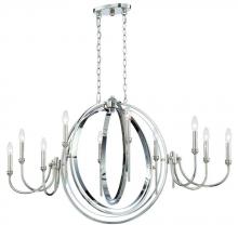 World Imports WI976028 - Rondure Collection 10-Light Polished Nickel Chandelier