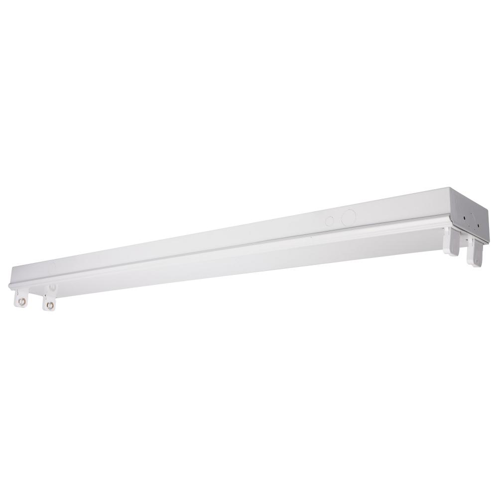 4 Foot; Dual T8 Lamp Ready Fixture Channel; Empty Body Fixture; Complete Lamp Wiring Guide Available