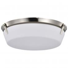 Nuvo 60/7761 - Rowen 4 Light Flush Mount; Brushed Nickel Finish; Etched White Glass